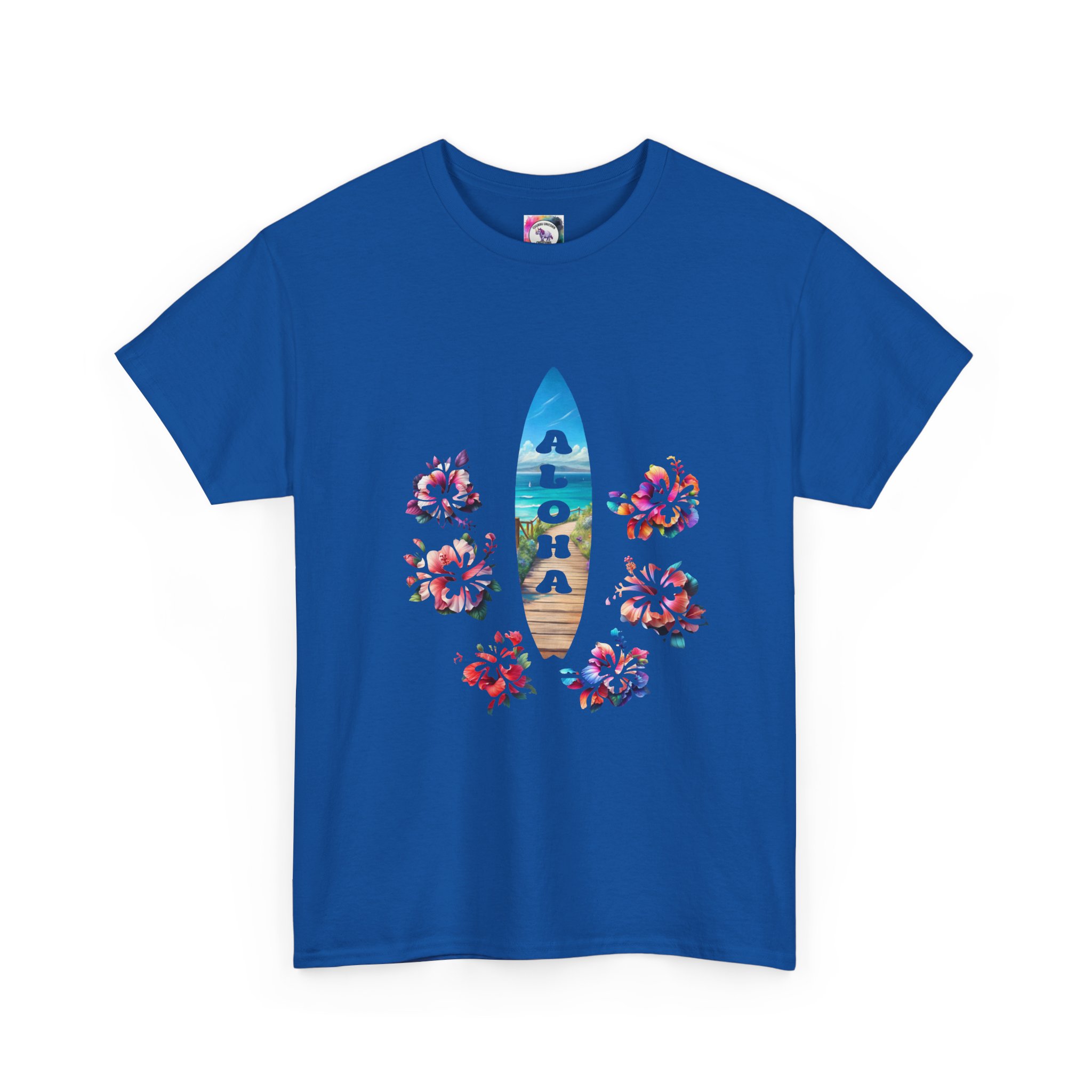 Aloha Surfboard Tee — Hawaiian Floral Beach T-Shirt - Image 35