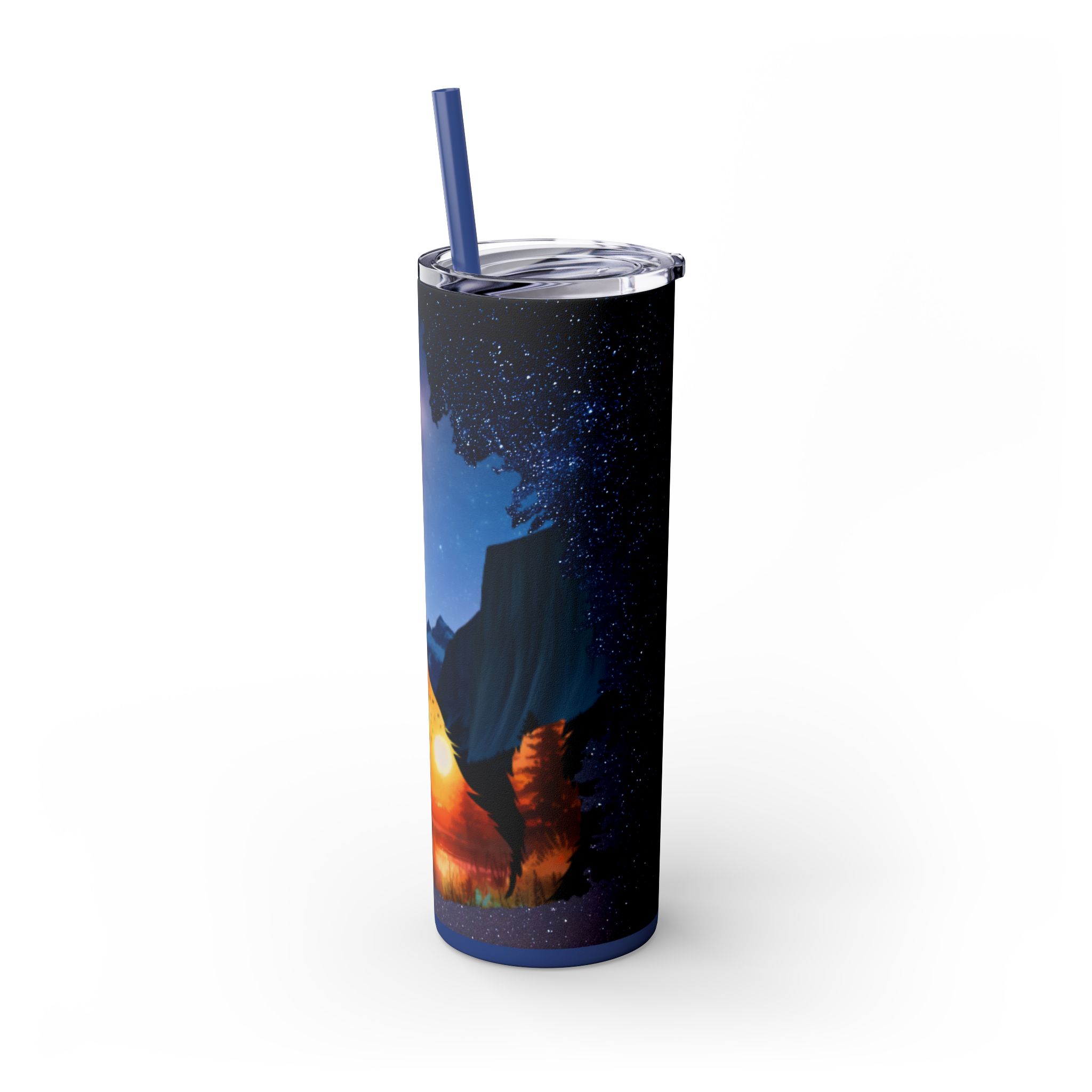 20oz Skinny Tumbler with Straw - Inspirational Travel Scene, Eco-Friendly Drinkware, Adventure Mug, Outdoor Gift, Unique Party Favor - Image 64