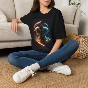 Gemini Zodiac T-Shirt — Dual Signs Fire & Ice Astrology Tee