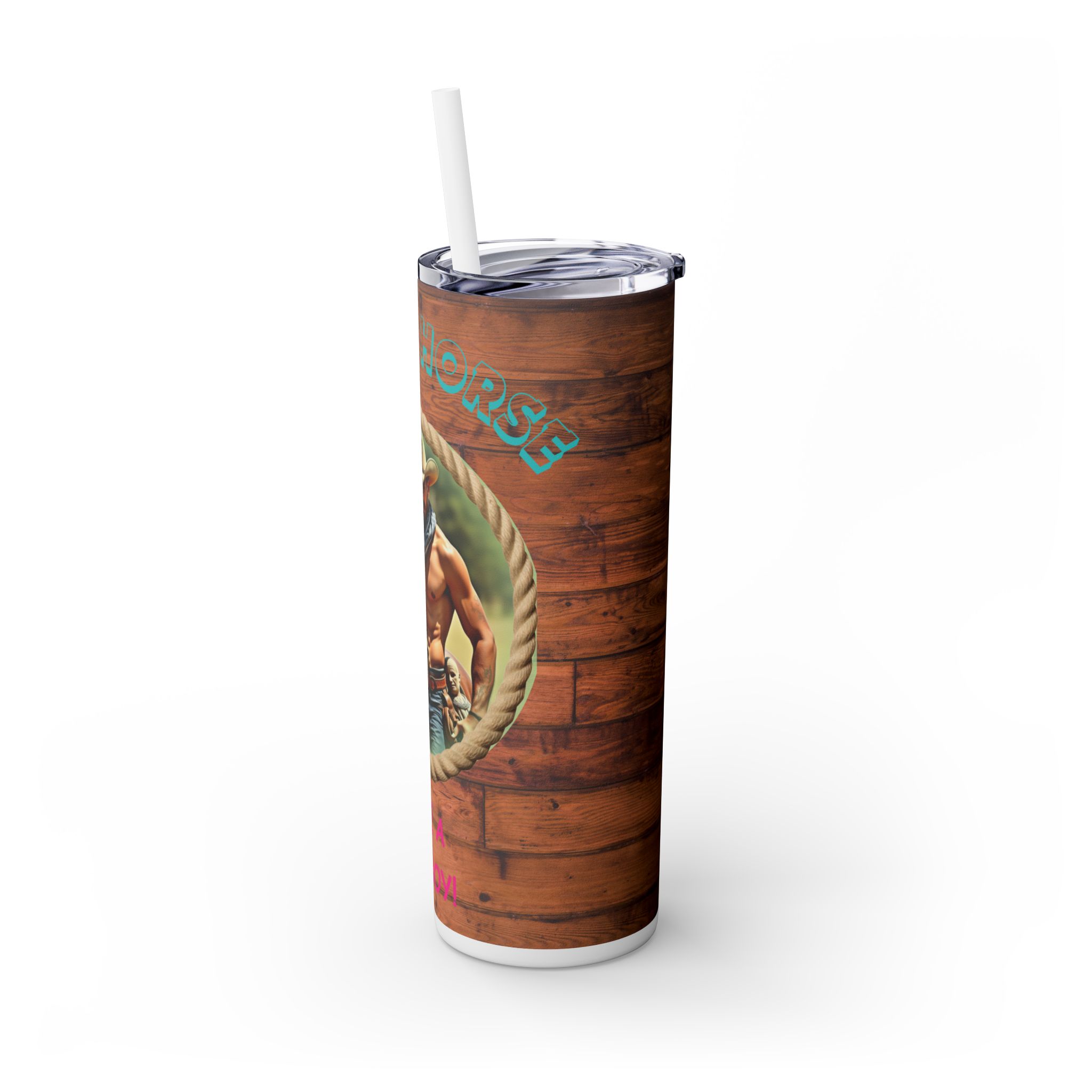 Rustic Cowboy Tumbler, Western Drinkware, Country Style, Fun Gift for Ranch Lovers, BBQ Parties, Outdoor Events - Image 5