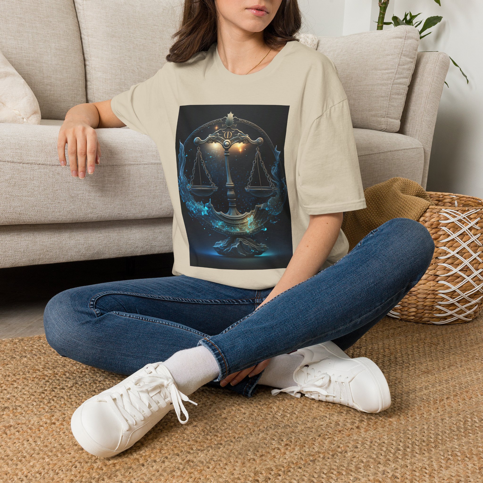 Libra Zodiac T-Shirt — Scales Astrology Tee with "I Was Perfectly Libra" Back Design - Image 25