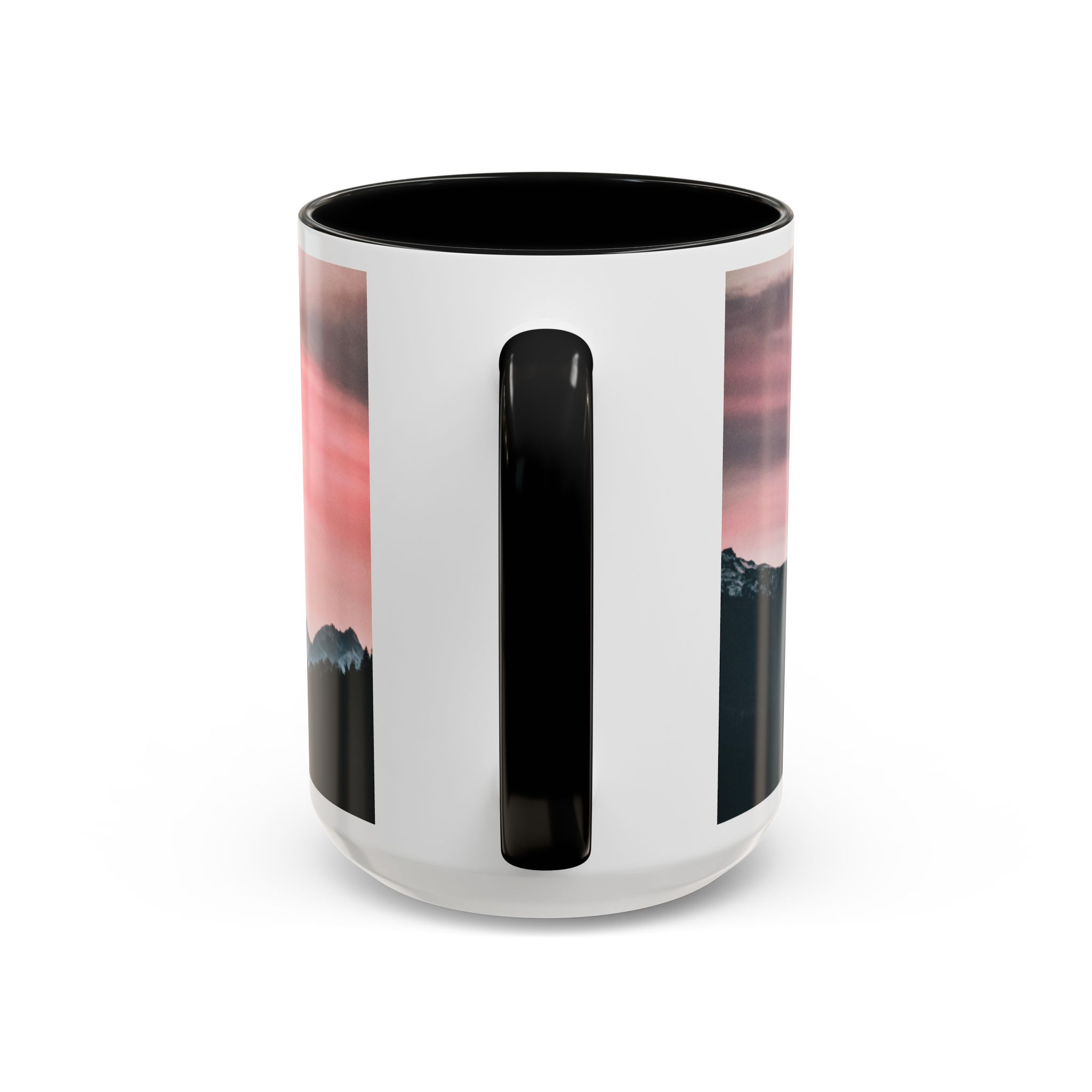 Camping Mode Coffee Mug — Pink Mountain Scenic Accent Mug (11/15oz) - Image 24