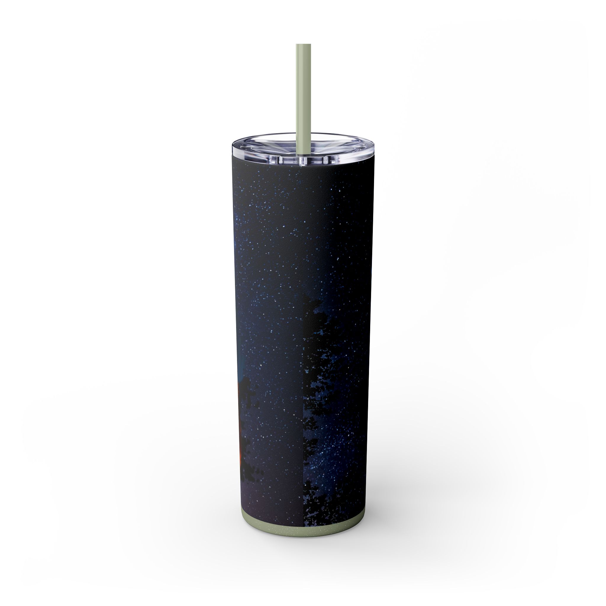 20oz Skinny Tumbler with Straw - Inspirational Travel Scene, Eco-Friendly Drinkware, Adventure Mug, Outdoor Gift, Unique Party Favor - Image 43