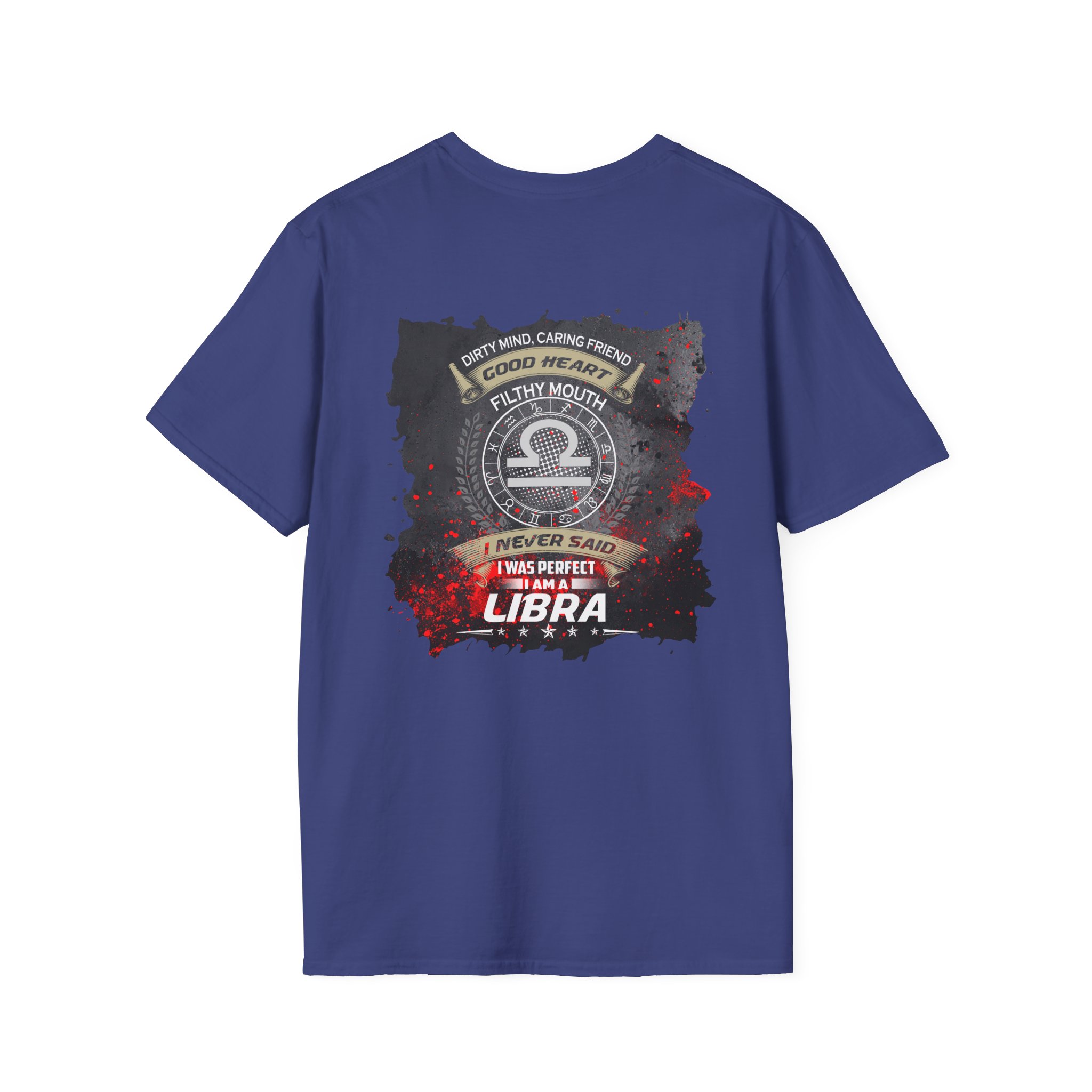 Libra Zodiac T-Shirt — Scales Astrology Tee with "I Was Perfectly Libra" Back Design - Image 47