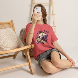 Boho Skull Tee, Vintage Graphic Tee, Floral Skull Shirt, Alternative T-Shirt, Edgy Casual Wear