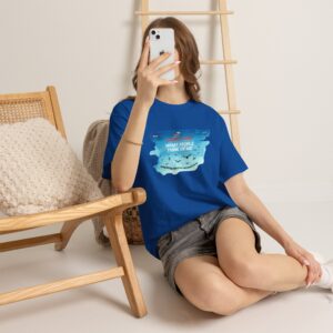 Carefree Vibes Unisex Heavy Cotton Tee, Relaxed Fit T-Shirt, Casual Wear, Gift for Friends, Summer Style, Humorous Statement Shirt
