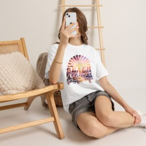Beach Vibes T-Shirt — Retro Sunset Surf Graphic Tee