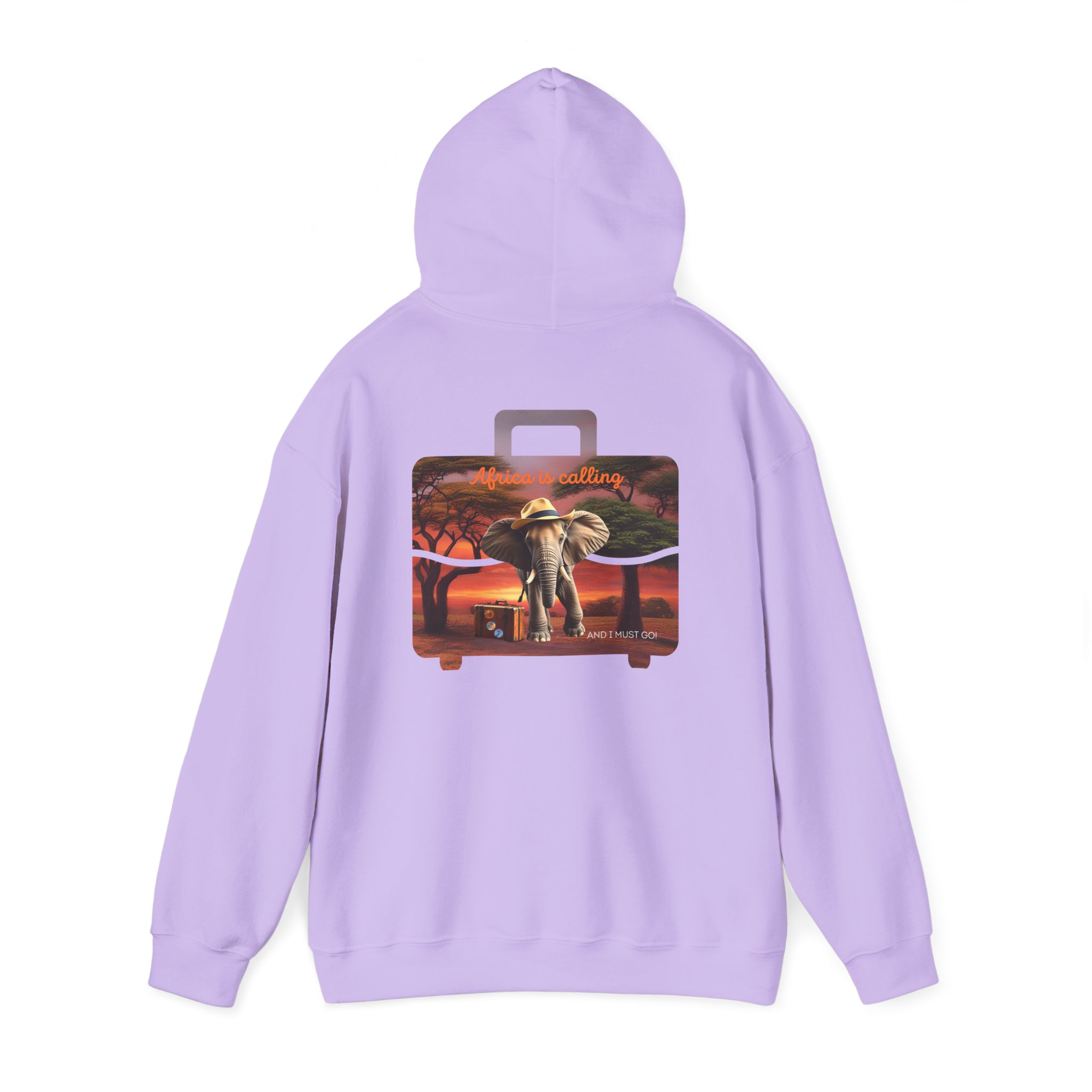 Safari Sunset Elephant Hoodie, Unisex Cozy Sweatshirt, Nature Lover Gift, Animal Print Apparel, Perfect for Travel and Everyday Style - Image 11