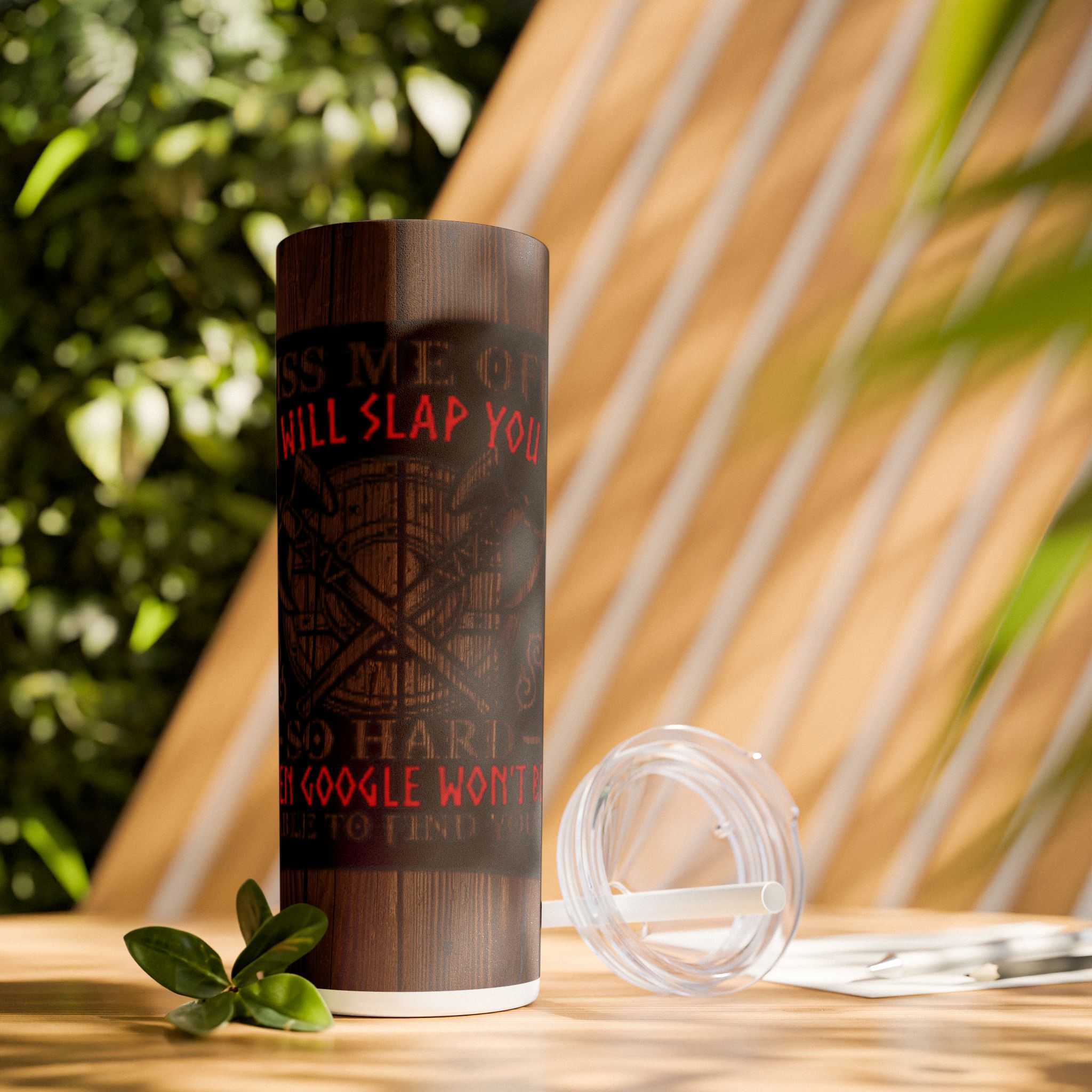 Funny Skinny Tumbler, 20oz | Quirky Drinkware for Coffee Lovers, Gifts for Friends, Funny Kitchen Accessories, Humor for Home