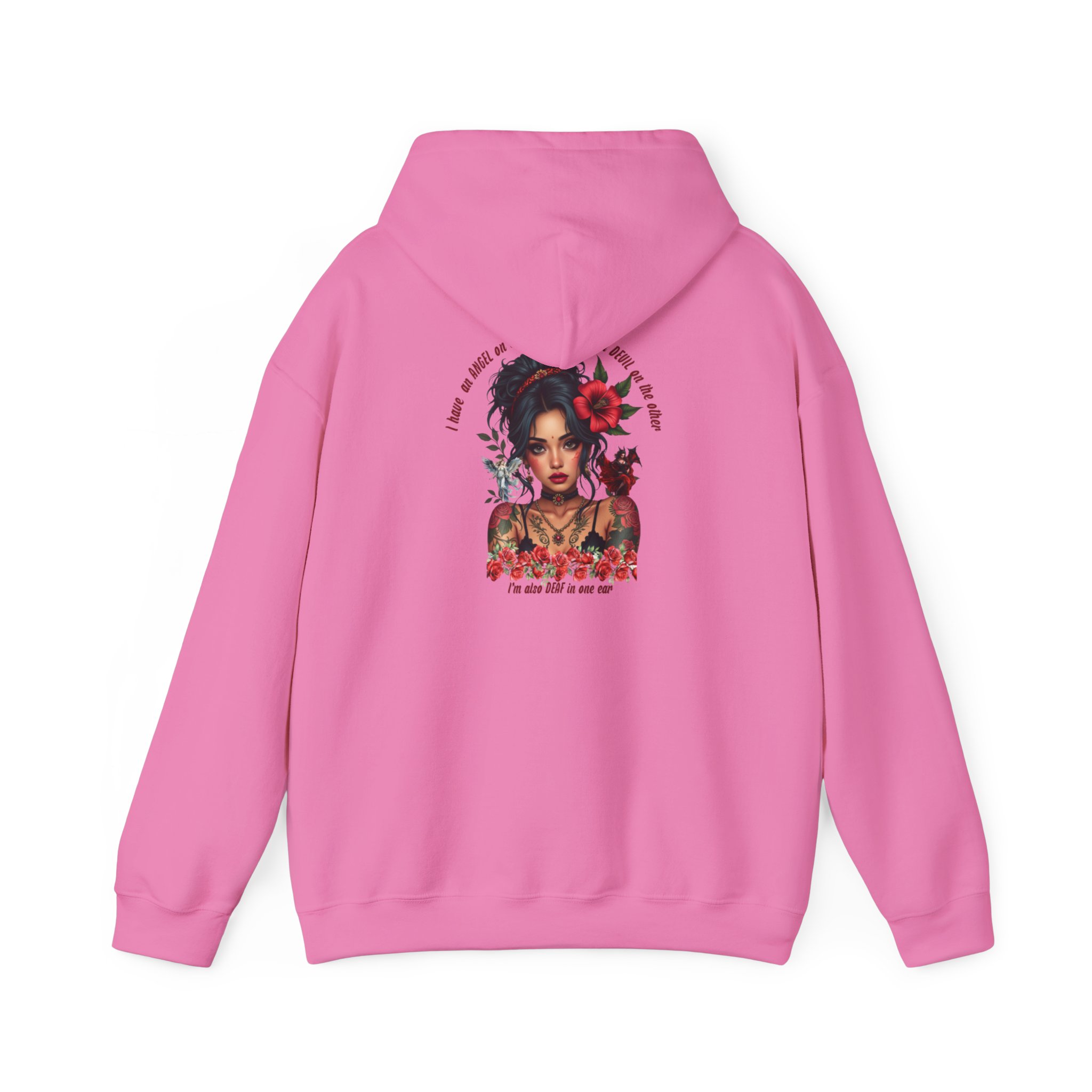 Bohemian Tattoo-Inspired Hoodie, Cozy Sweatshirt for Art Lovers, Casual Fall Outfit, Perfect Gift for Her, Unique Streetwear - Image 3
