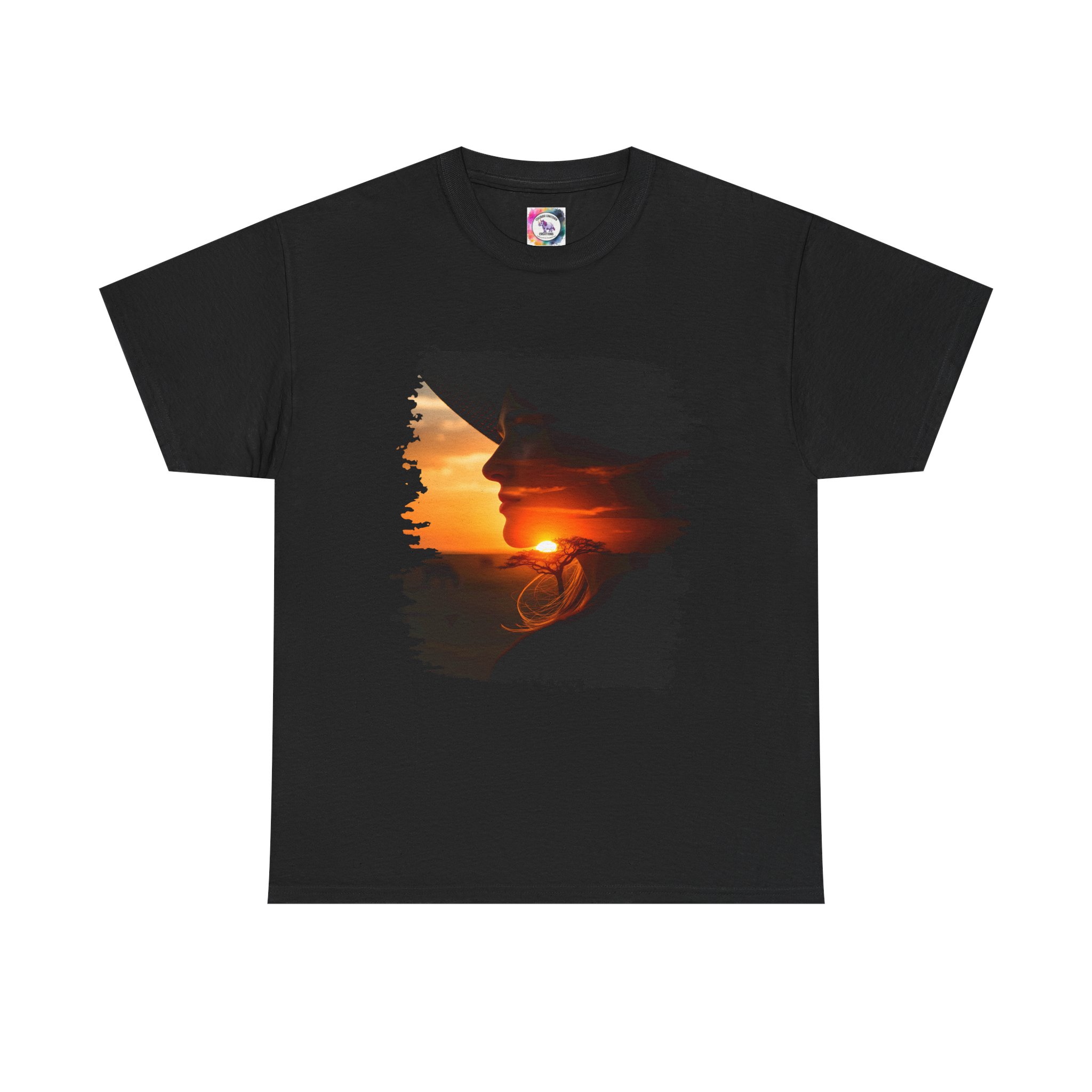 Sunset Savannah Silhouette T-Shirt - Image 13