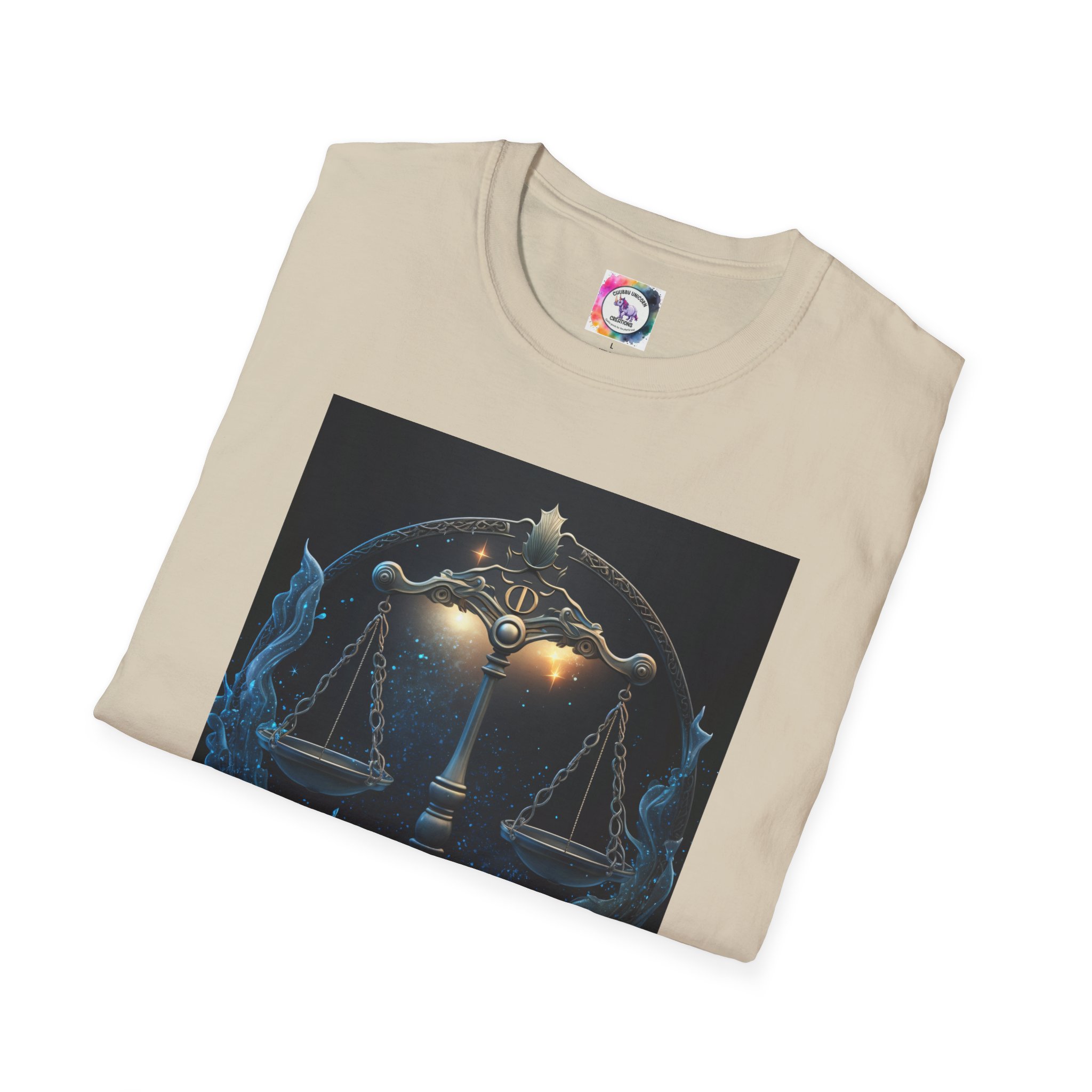 Libra Zodiac T-Shirt — Scales Astrology Tee with "I Was Perfectly Libra" Back Design - Image 24