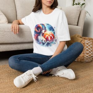 Aries Zodiac T-Shirt — Colorful Ram Illustration & "I Am An Aries Woman" Graphic Tee