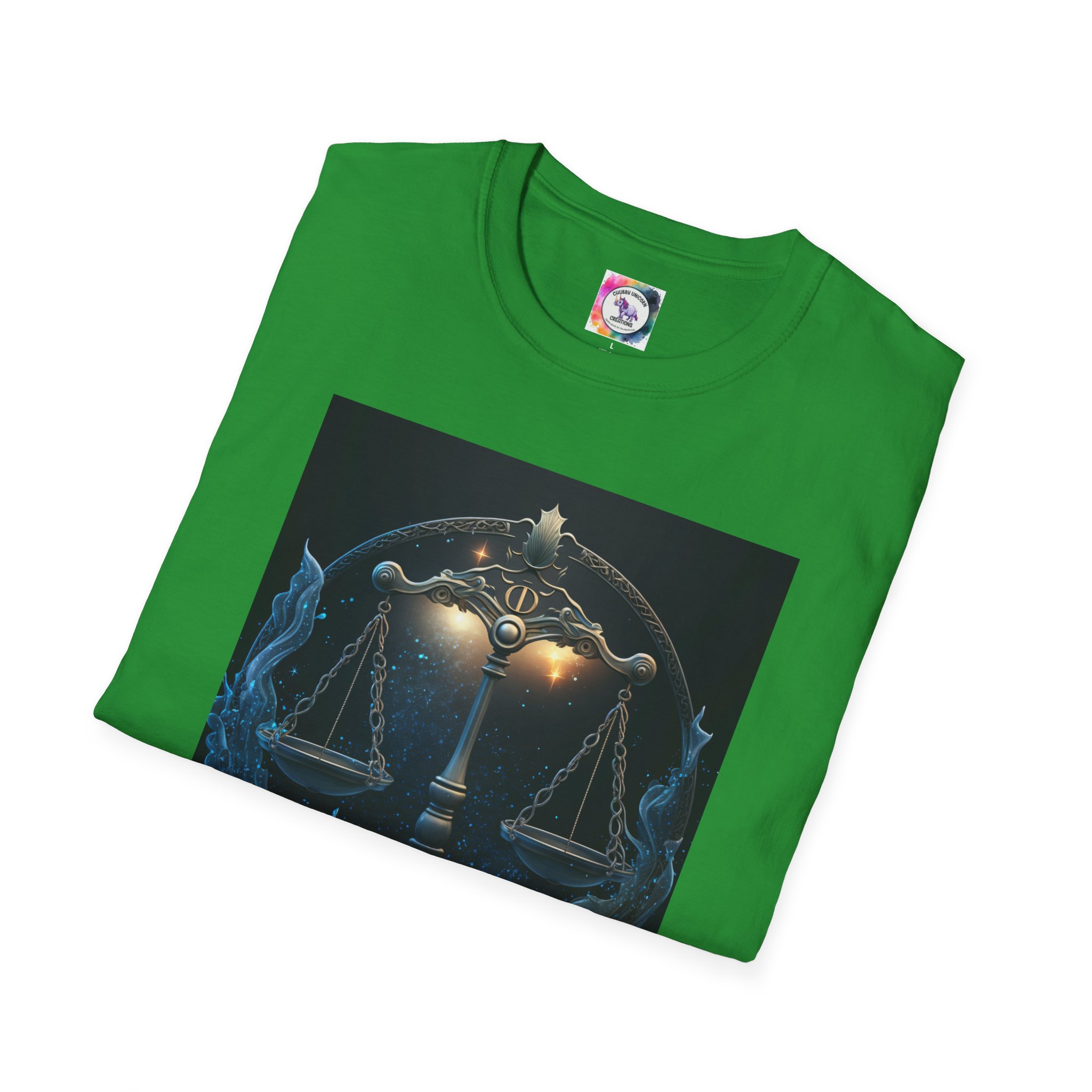 Libra Zodiac T-Shirt — Scales Astrology Tee with "I Was Perfectly Libra" Back Design - Image 5