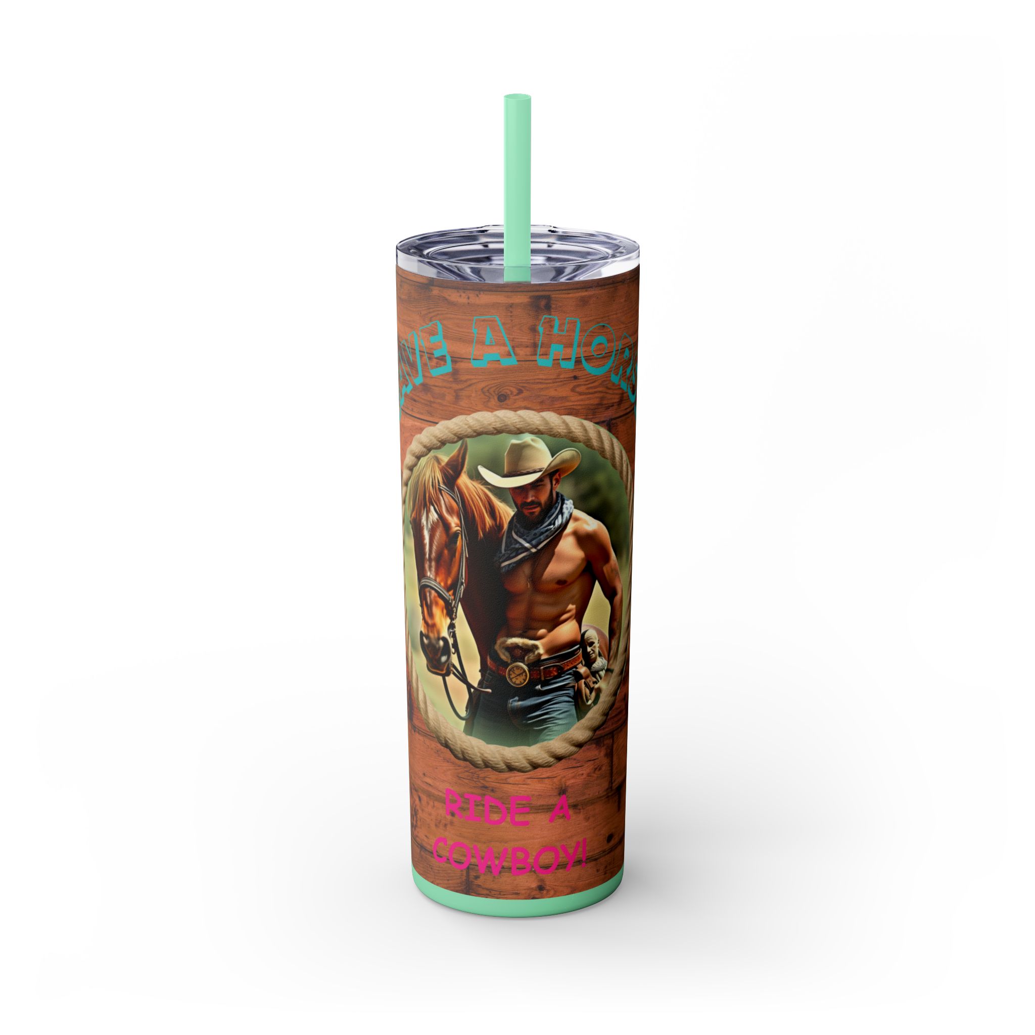 Rustic Cowboy Tumbler, Western Drinkware, Country Style, Fun Gift for Ranch Lovers, BBQ Parties, Outdoor Events - Image 15