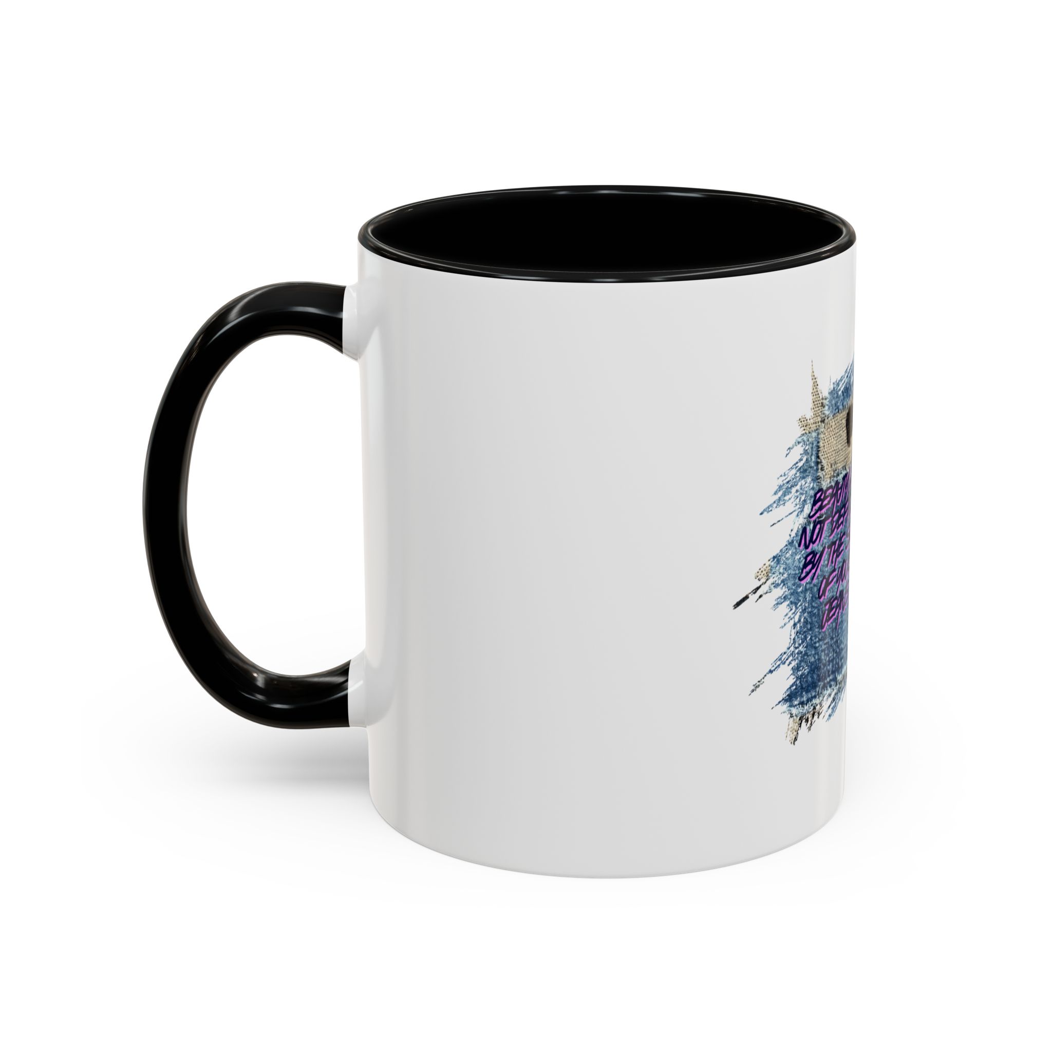 Vintage Pin-Up Coffee Mug — "Beauty is Not Defined by the Size of Your Jeans" Accent Mug - Image 3