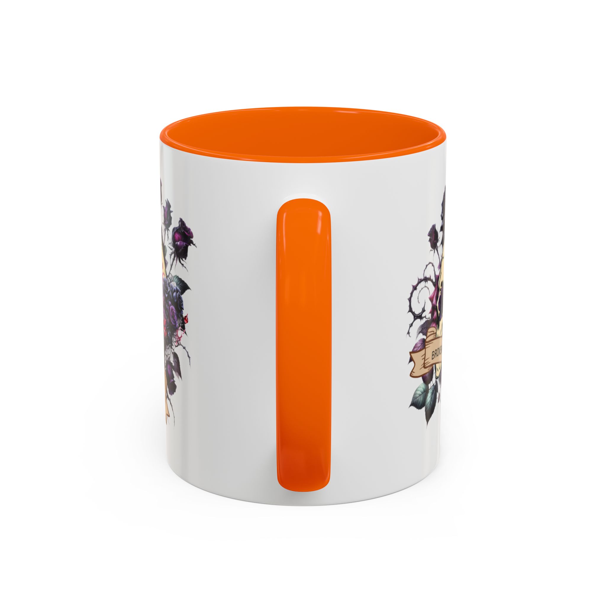 Broken But Beautiful Floral Coffee Mug - Gothic Gift for Tea Lovers, Unique Home Decor, Floral Skull Design, Ceramic Tea Cup, Gothic Mug - Image 44
