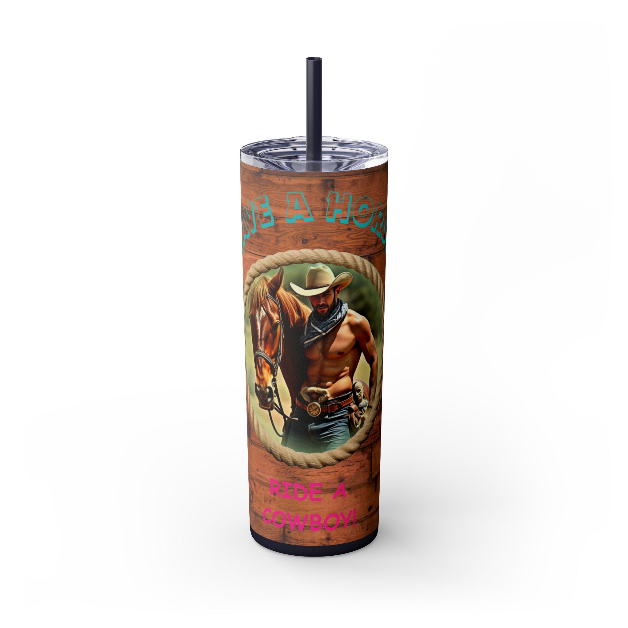 Rustic Cowboy Tumbler, Western Drinkware, Country Style, Fun Gift for Ranch Lovers, BBQ Parties, Outdoor Events - Image 19